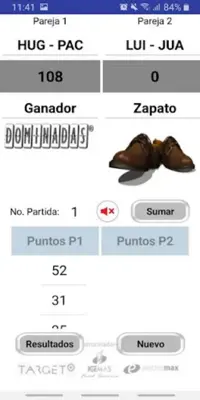 Libreta de Dominadas android App screenshot 4